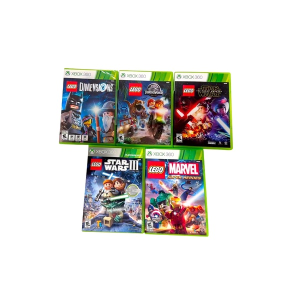 Bundle XBOX 360 LEGO VIDEO GAMES - marvel Star Wars jurassic park DIMENSIONS - Picture 1 of 7